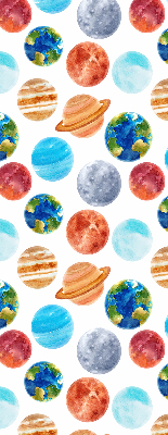 Fabric roller blind Planets