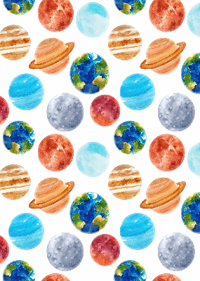 Fabric roller blind Planets