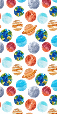 Fabric roller blind Planets