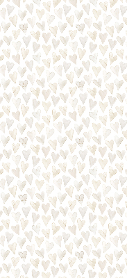 Modern roller blind Beige hearts