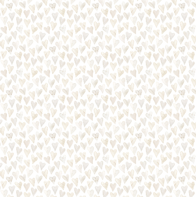 Modern roller blind Beige hearts