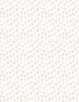 Modern roller blind Beige hearts