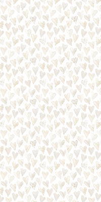 Modern roller blind Beige hearts