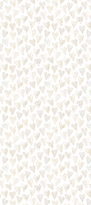Modern roller blind Beige hearts