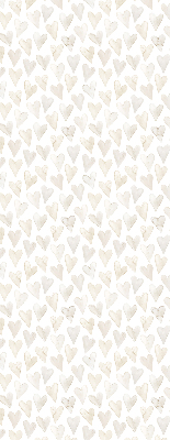 Modern roller blind Beige hearts