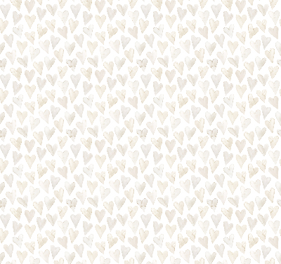 Modern roller blind Beige hearts