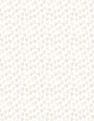 Modern roller blind Beige hearts