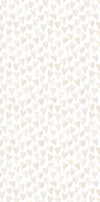 Modern roller blind Beige hearts