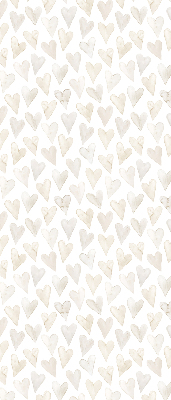 Modern roller blind Beige hearts