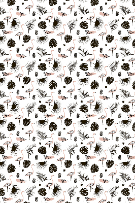 Modern roller blind Flamingos and leaves