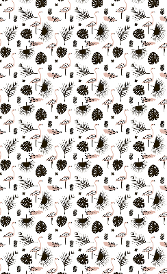 Modern roller blind Flamingos and leaves