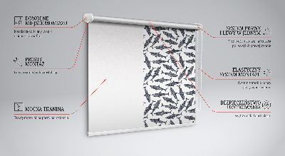 Roller blind for large window Sharks