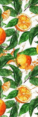Roller blind for large window Oranges and leaves