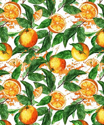 Roller blind for large window Oranges and leaves