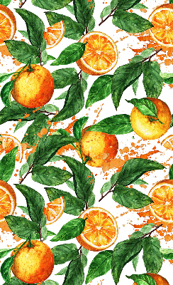 Roller blind for large window Oranges and leaves