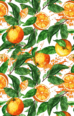 Roller blind for large window Oranges and leaves