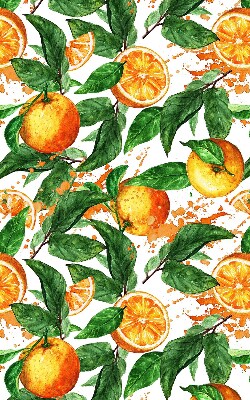 Roller blind for large window Oranges and leaves