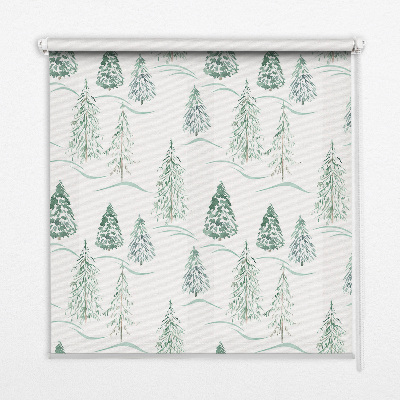 Fabric roller blind Trees