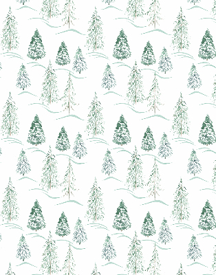 Fabric roller blind Trees