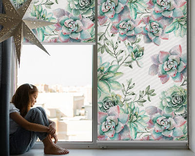 Modern roller blind Green plants