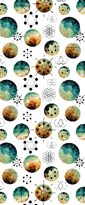 Modern roller blind Colored circles