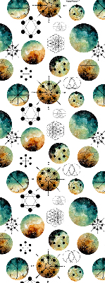 Modern roller blind Colored circles