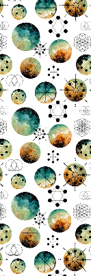 Modern roller blind Colored circles