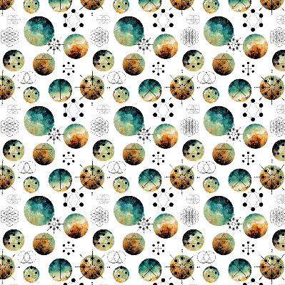 Modern roller blind Colored circles