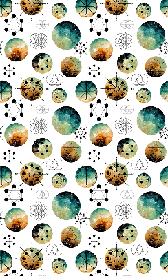 Modern roller blind Colored circles