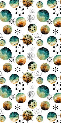 Modern roller blind Colored circles