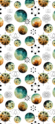 Modern roller blind Colored circles