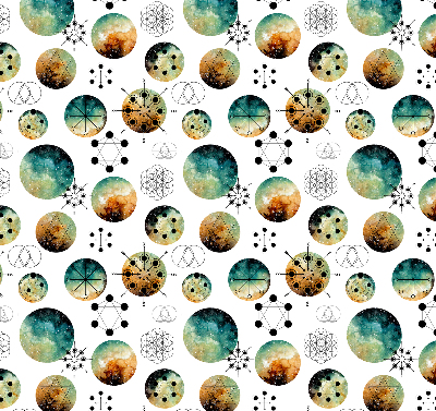 Modern roller blind Colored circles