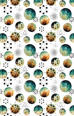 Modern roller blind Colored circles