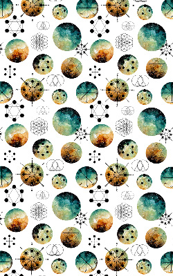 Modern roller blind Colored circles
