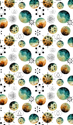 Modern roller blind Colored circles