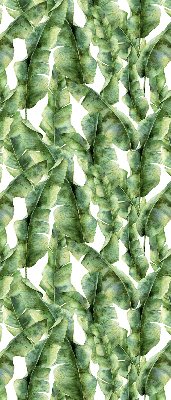 Roller blind for large window Leaves