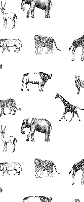 Fabric roller blind Animals