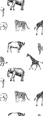 Fabric roller blind Animals