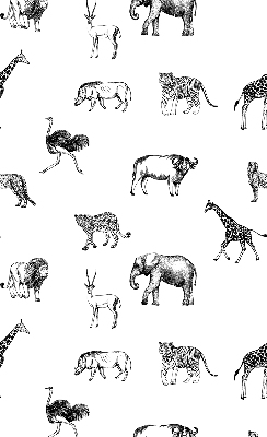 Fabric roller blind Animals