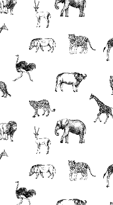 Fabric roller blind Animals