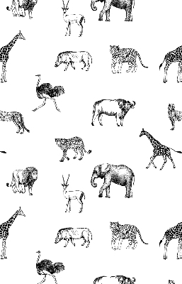 Fabric roller blind Animals