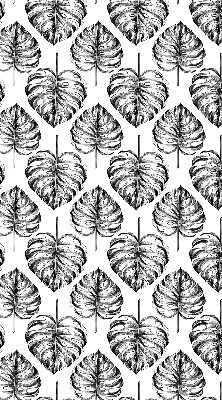 Modern roller blind Gray leaves