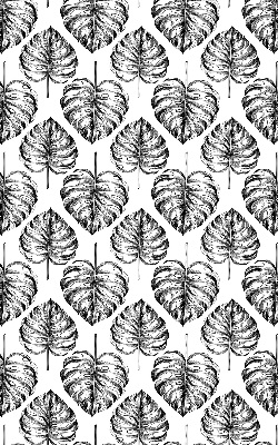 Modern roller blind Gray leaves