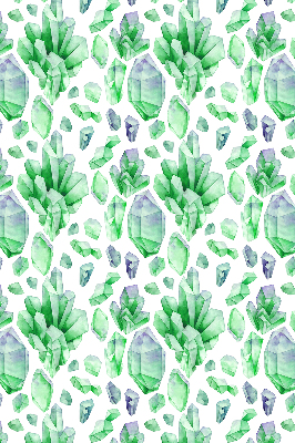 Roller blind for large window Green crystals