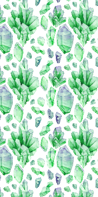Roller blind for large window Green crystals
