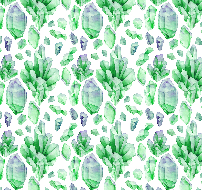 Roller blind for large window Green crystals