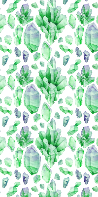 Roller blind for large window Green crystals