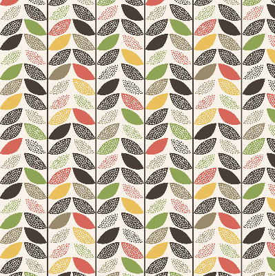 Fabric roller blind Colorful leaves