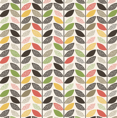 Fabric roller blind Colorful leaves