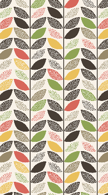 Fabric roller blind Colorful leaves